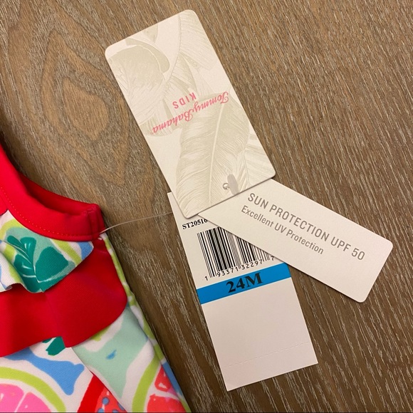 TOMMY BAHAMA Kids Watermelon One Piece Swimsuit - Picture 15 of 16